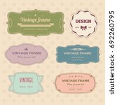 vintage label collection... | Shutterstock .eps vector #692260795