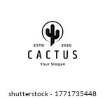 Cactus Hipster Vintage Logo...