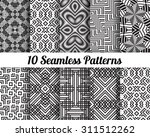 set of 10 abstract patterns.... | Shutterstock .eps vector #311512262