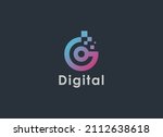 abstract initial letter g logo. ... | Shutterstock .eps vector #2112638618