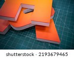 Three-dimensional letters made of plastic.Production of logos and letters of outdoor advertising.Production of signage.