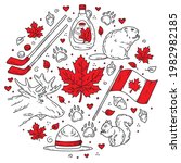 Canada Traditional Doodle Style ...