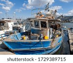 Old Boat At The Fishing Port In ...