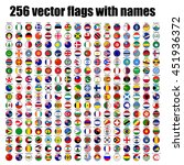 flags of the world  round icons ... | Shutterstock .eps vector #451936372