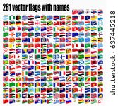 flags of the world  round icons ... | Shutterstock .eps vector #637445218
