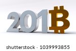 3d Illustration Of Bitcoin Year ...