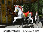Old Attraction  Carousel With...