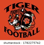 tiger football team design with ... | Shutterstock .eps vector #1782275762