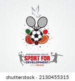 international day of sport for... | Shutterstock .eps vector #2130455315