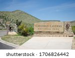 Entrance to Guadalupe Mountains and Carlsbad Caverns national parks