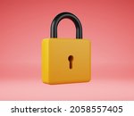 3d rendered illustration locked ... | Shutterstock . vector #2058557405
