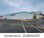 Small photo of New Hartford, New York - Nov 11, 2022: Landscape Wide View of Joann Fabrics and Crafts.
