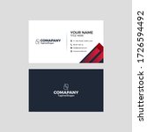print business card design for... | Shutterstock .eps vector #1726594492