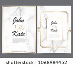 elegant creative business cards ... | Shutterstock .eps vector #1068984452