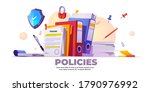 policies banner. concept of... | Shutterstock .eps vector #1790976992