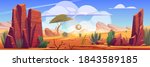 desert of africa natural... | Shutterstock .eps vector #1843589185