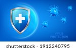Virus Protection Banner With...