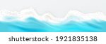 top view of sea wave foam... | Shutterstock .eps vector #1921835138