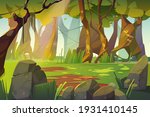 summer forest glade with green... | Shutterstock .eps vector #1931410145
