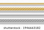 gold and silver ropes  twisted... | Shutterstock .eps vector #1946663182