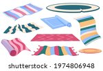set of carpets or rugs of... | Shutterstock .eps vector #1974806948