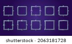 set of square ui game frames ... | Shutterstock .eps vector #2063181728