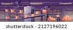 factory warehouse with conveyor ... | Shutterstock .eps vector #2127196022
