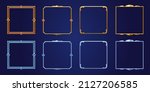 set of square ui game frames ... | Shutterstock .eps vector #2127206585