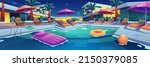luxury spa hotel with swim pool ... | Shutterstock .eps vector #2150379085