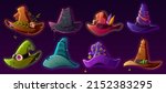 magic witch hats  wizard caps... | Shutterstock .eps vector #2152383295