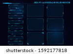 set of sci fi modern user... | Shutterstock .eps vector #1592177818