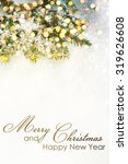 christmas background with... | Shutterstock . vector #319626608