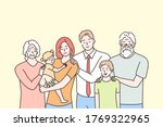 family  portrait  motherhood ... | Shutterstock .eps vector #1769322965