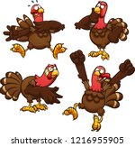 Cartoon Thanksgiving Turkey In...