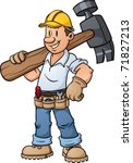 Cartoon Construction Worker...