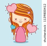 kids and love cartoons | Shutterstock .eps vector #1139800412