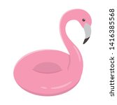 isolated flamingo float design... | Shutterstock .eps vector #1416385568