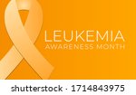 orange leukemia cancer... | Shutterstock .eps vector #1714843975