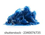 Grease, Blue premium quality synthetic lithium complex grease isolated on white background with clipping path.