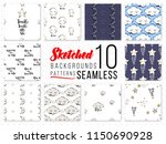 design kit with 10 scandinavian ... | Shutterstock .eps vector #1150690928