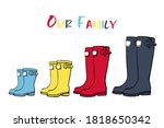Family Concept With Rain Rubber ...