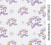 funny hand drawn sketch in a... | Shutterstock . vector #310738112
