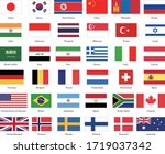 list of 36 kinds of national... | Shutterstock .eps vector #1719037342