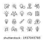 creativity icons   vector line. ... | Shutterstock .eps vector #1937045785