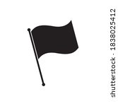 black flag icon design vector | Shutterstock .eps vector #1838025412