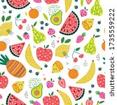 colorful vector seamless... | Shutterstock .eps vector #1735559222