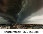 Supercell Storm Over The City