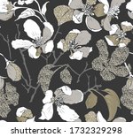 seamless wallpaper pattern.... | Shutterstock .eps vector #1732329298