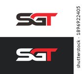 sgt letter logo design vector . | Shutterstock .eps vector #1896922405
