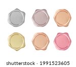 stamp, seal in various colors, File contains clipping path